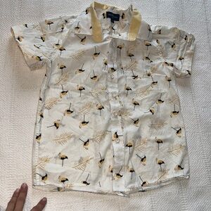 Boys Short Sleeve Button Up Shirt